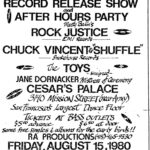 Record Release • August 1980