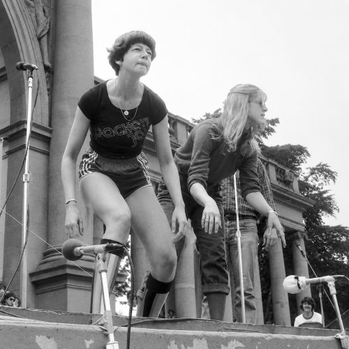Spaghetti Jam's Debi Pickell & Denise Schultzcreate a scene from an audience suggestion